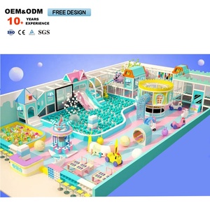 Equipo de Juegos Infantiles Personalizado con Temática de Castillo Azul para Interiores, de 500 a 700 Metros Cuadrados, Venta al por Mayor - Product Image 1