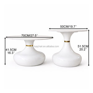 Table basse ronde en <span class=keywords><strong>pierre</strong></span> frittée TUQ, gain de place, pour studio, zone de circulation, table d'appoint en <span class=keywords><strong>dalle</strong></span> de roche pour coin étroit, espace de rangement - Product Image 2