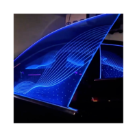 Film lumineux pour fenêtre de voiture XM Sunroof Starry Sky 12V, éclairage ambiant intérieur, avec garantie d'un an