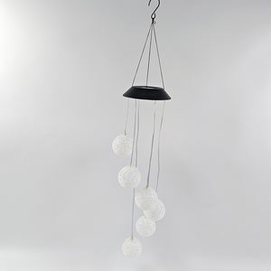 Offre Spéciale d'usine boule de cristal à énergie solaire carillon éolien changement de couleur LED lumière solaire Mobile décoration extérieure intérieur en plastique - Product Image 6
