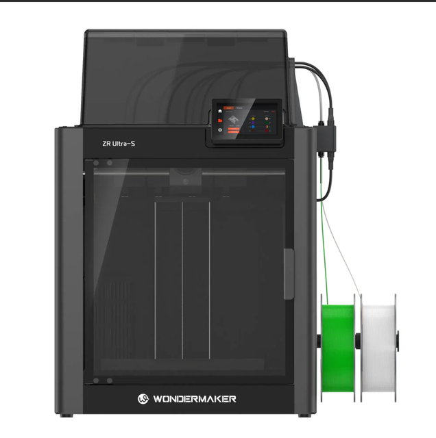 WonderMaker ZR ultra S 3D Printer with Open Source, Multi-color Printing Fast Material Changing, 300*270*290mm