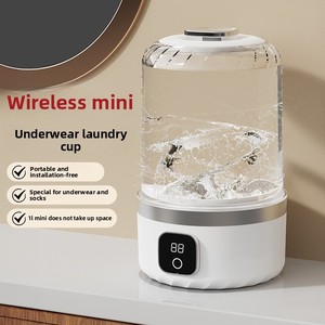 Mini Lavadora de Ropa Interior Recargable por USB para Niños y Mamás - Diseño Impermeable de Carga Superior Inalámbrico para Uso en Dormitorios, Ideal para Comercio Transfronterizo - Product Image 5