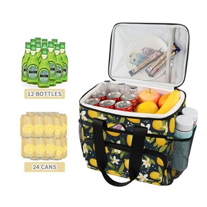 Aloha Hawaii Custom Print Lemon Large Insulated Lunch <b>Box</b> Leak Proof Waterproof Collapsible <b>Cooler</b> Lunch Bag for Camping - Product Image 2