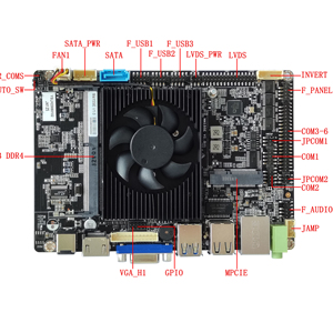 3.5inch Motherboard With Processor J4125 4 Monitors VGA EDP LVDS 1xDDR4 8GB <b>RAM</b> 1TB SSD for POS ATM ROBOT Motherboard With Proce - Product Image 1