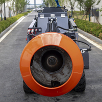 Mini-chargeuse compacte diesel avec godet mélangeur, chargeuse sur pneus compacte pour travaux de mélange de ciment et de construction
