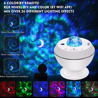Lampes de projection laser étoile lune pour la chambre, contrôle intelligent par application, lampe de projection d'eau ciel nocturne LED de chevet