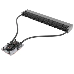 Icicleflow Aluminium Pc Waterkoeling Radiator Profiel Ritssluiting Fin Koellichaam Voor Server Koelsysteem