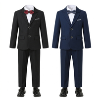 Ensemble deux pièces pour enfants, style costume de cérémonie pour garçon d'honneur, tenue de scène, en polyester, en stock, Zhejiang Needle