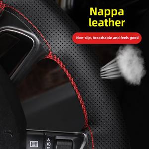 Funda Deportiva para Volante de Cuero, Cosida a Mano, Compatible con Volkswagen Tiguan L, Lavida, Passat, <span class=keywords><strong>Bora</strong></span>, Golf 7, Toyota, Ford - Product Image 2