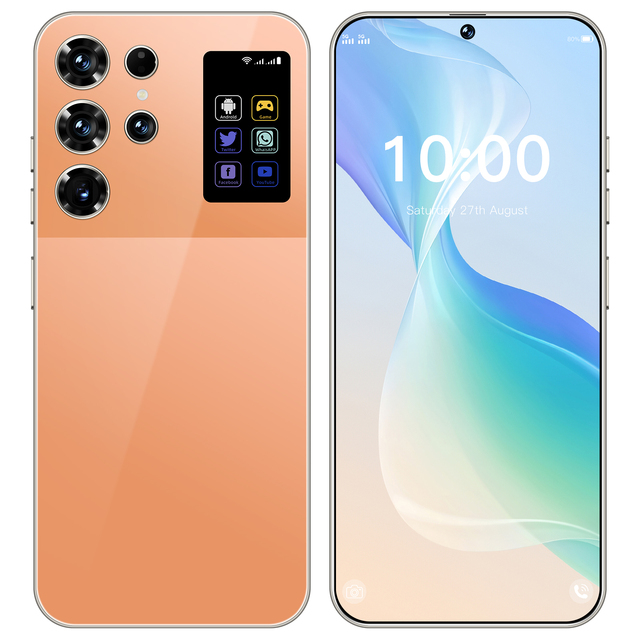 2026 Best New Product 7.3 Inch S26 Ultra 5G Smartphone 16GB+1TB Deca Core Dual SIM CDMA LTE Cell Phone