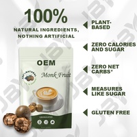JBY 100% Naturel Pur Édulcorant au Fruit du Moine en Sachets Édulcorant Biologique au Fruit du Moine avec Erythritol