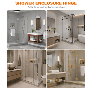 Cerniera per porta doccia in acciaio inossidabile resistente per box doccia con telaio in vetro, accessori per ferramenta per porte da bagno - Product Image 4