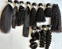 Lot de Cheveux Brésiliens Vierges en Gros Grade 12A 15A, Extensions de Cheveux Humains Bruts Bouclés Pixie avec Cuticules Alignées, Échantillon Gratuit Disponible