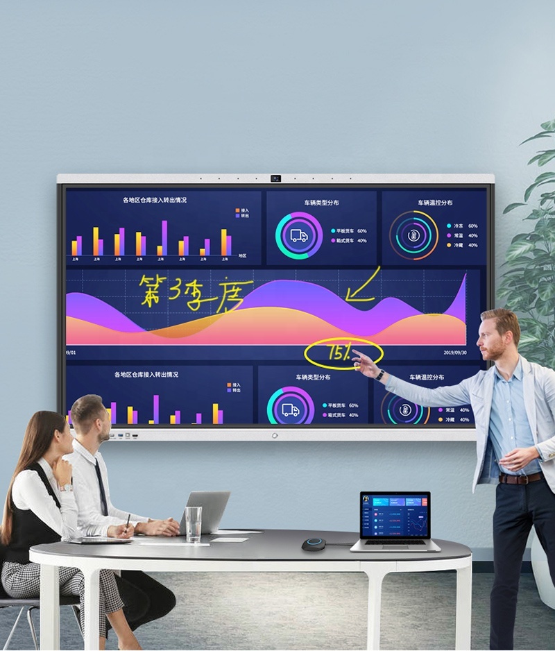 Hot Selling 65 75 85 Inches LED <strong>Interactive</strong> Boards Infrared <strong>Laser</strong> <strong>Pointer</strong> & Smart <strong>Whiteboard</strong> Blackboard Display