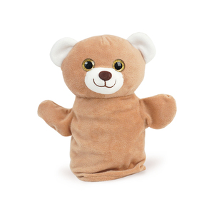 Títeres <span class=keywords><strong>de</strong></span> <span class=keywords><strong>Mano</strong></span> <span class=keywords><strong>de</strong></span> Peluche <span class=keywords><strong>de</strong></span> Animales Realistas Personalizados, Ratón y Oso, para Niños, 21 cm, Gris y Marrón Claro, Bordados Artesanales - Product Image 4