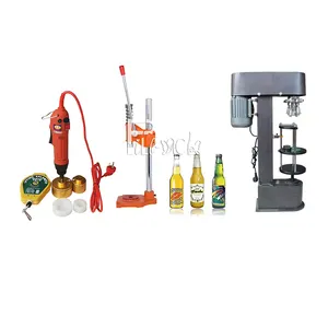 Semi-automatic Hand Press Manual carbonated beverage capping machine beer glass bottle Crown / Aluminum capping equipment