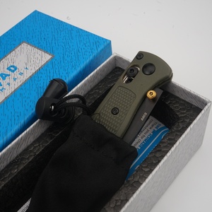Cuchillo de Bolsillo Táctico BUGOUT 533 Personalizado OEM con Hoja S30V de Punta de Lanza, Mango de Fibra de Vidrio y Nylon, Grado Industrial y DIY ODM - Product Image 5