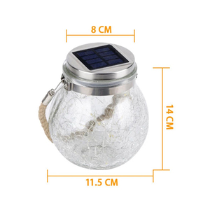 Luz Decorativa Portátil à Prova d'Água IP65, Luz LED <span class=keywords><strong>Solar</strong></span> para Jardim, Lâmpada de Jarro de Vidro Quebrado - Product Image 3