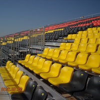 Grande tribune de football extérieure fixe en plastique, sièges de stade, chaises de gradins, sièges de stade