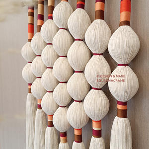 Personnalisé fait à la main Art boho déco macramé <span class=keywords><strong>tenture</strong></span> murale tapisserie mobile mariage décor rideau macramé <span class=keywords><strong>tenture</strong></span> murale tapisserie - Product Image 6