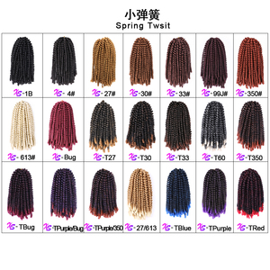 Extensions <span class=keywords><strong>de</strong></span> cheveux pré-étirées Afro Ez Twist Braid Spring Kinky Twist Crochet Butterfly Locks Passion Twist - Product Image 3