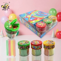 Bonbons en bâtonnets aux fruits mélangés à la fraise, halal, personnalisés, en gros, Chine