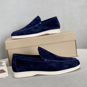 Scarpe da <span class=keywords><strong>uomo</strong></span> Casual da donna in pelle scamosciata con tendine di mucca morbide Sole da Jogging mocassini taglie forti per il commercio estero - Product Image 1