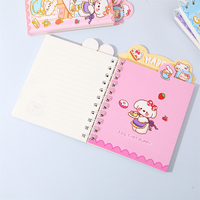 Depai Cartoon Anime Mini Coil Book Kuromi Melody Pochacco Kawaii Portable Sweet Notepad Stationery Office School Supplies Cadeaux