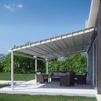 Toit de balcon rétractable en aluminium, structure pliante, imperméable, pour couverture extérieure