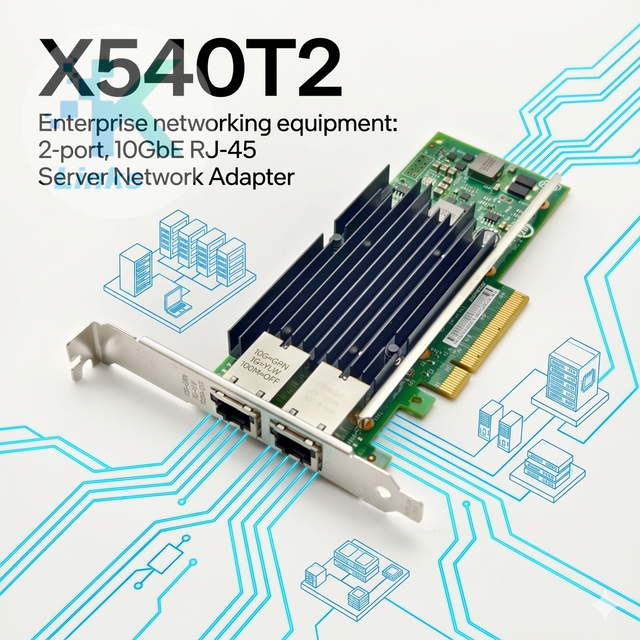 X540-T2 X540T2 for Intel 1G/10GbE 2-port RJ-45 PCI Express 2.1x8 Server Ethernet Adapter Network Interface Card