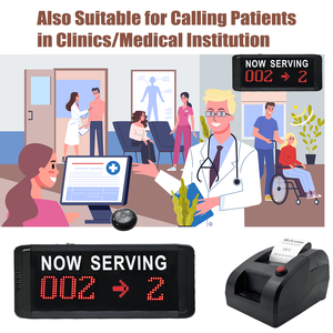 Sistema de Gestión de Colas 3 en 1 con Pantalla <span class=keywords><strong>LED</strong></span>, Dispensador de Tickets y Control Remoto de Mostrador para Banco - Product Image 6