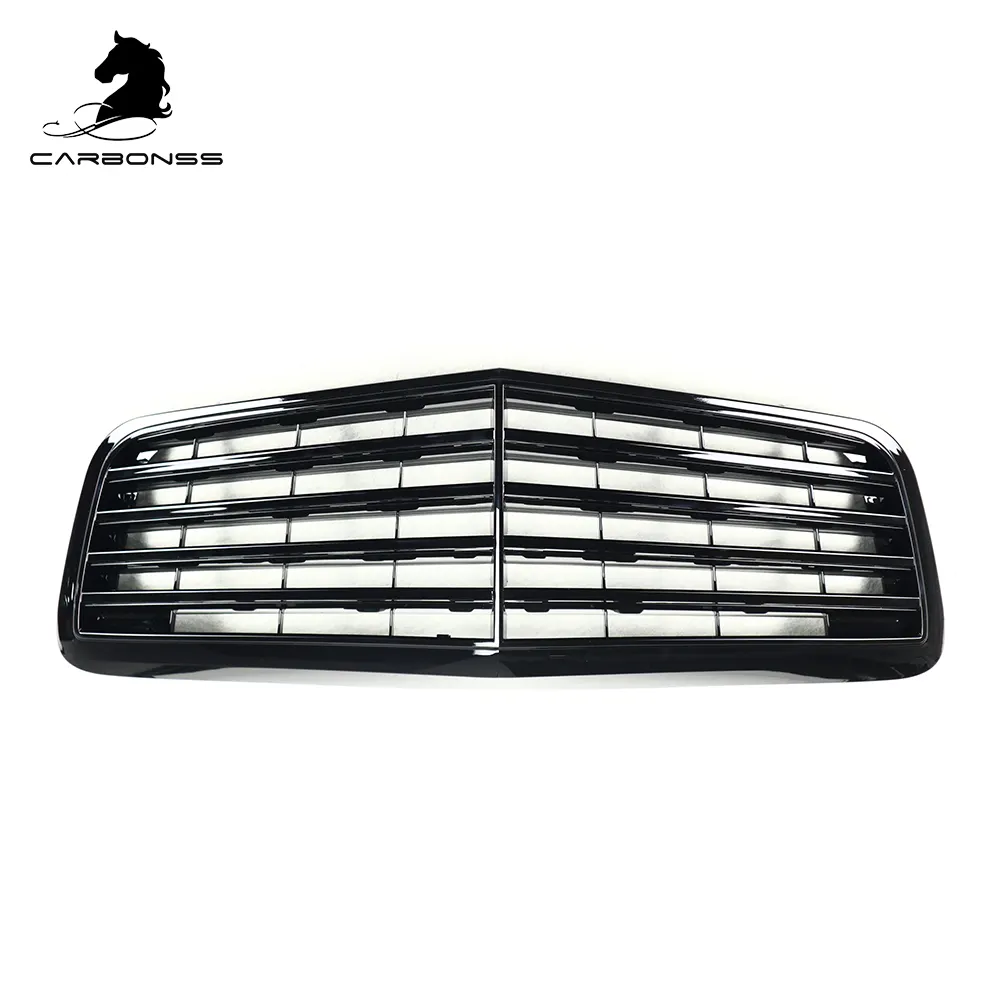 Gloss Black Front Grille For Mercedes-Benz E-Class W211 07-09