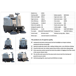 Balayeuse Commerciale Extérieure pour Chantiers et Usines, Nettoyage de Sols Durs avec Pulvérisation – Offre Spéciale - Product Image 2