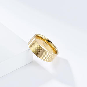 Titanium Steel <b>Rings</b> Gold Black Silver Unisex Minimalist Couple Jewelry Gift Fashion <b>Rings</b> - Product Image 3