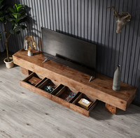Ensemble table basse et meuble TV en bois de style nordique avec espace de rangement, station de préparation du thé Tatami pour petits espaces et entrées