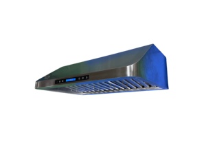 30 Inch 1000m/hr KITCHEN RANG HOOD, Stainless Steel Body, 3-Speed, Soft Touch Control, Two LED <b>Lights</b>, Baffle Filter - Product Image 2
