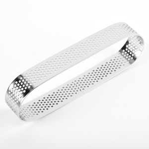 <span class=keywords><strong>Set</strong></span> di 6 Stampi per Torte Ovali Senza Cuciture in Acciaio Inox da 5 Pollici, Stampo per Dessert Francese, Utensili per <span class=keywords><strong>Pasticceria</strong></span> - Product Image 4