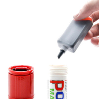 SIPA PO-02 Marqueur permanent imperméable personnalisé OEM 25 ml, encre rechargeable, séchage rapide, coloré, pour l'écriture, le dessin, les marqueurs artistiques