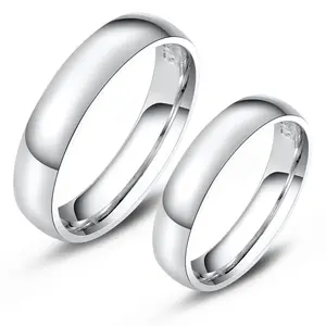 Wholesale hot sale couple titanium steel ring 2mm stainless steel women rings