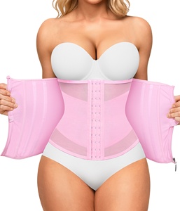 Eo Huấn Luyện Viên Cho Phụ Nữ Tummy Kiểm Soát Tập Thể Dục Eo Cincher Corset Shapewear Cơ Thể Sau Sinh Shaper Với Dây Kéo Móc - Product Image 1