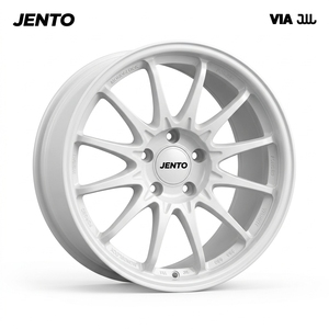 Rines de Aluminio JDM Estilo Flowforming 14x6 para Honda Civic, Fit, Suzuki Swift, Blancos Brillantes, para Tuning y Alto Rendimiento en Pista - Product Image 1