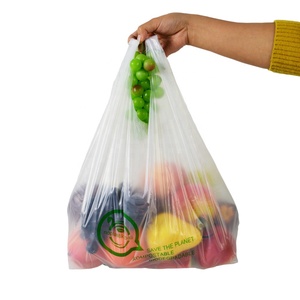 ถุงพลาสติกใส่เสื้อยืดสำหรับซุปเปอร์มาร์เก็ต - Product Image 1