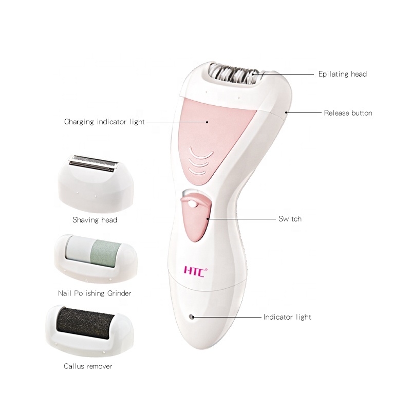 HTC моющиеся электрические Эпиляторы для волос для женщин эпилятор 5 в 1 Эпиляторы для тела