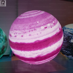 Boule planétaire géante gonflable LED en promotion, éclairée par LED, modèle du système solaire pour musée scientifique/exposition spatiale/mariage/suspension - Product Image 6
