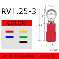 Connecteur de câble fourche série RV certifié UL, isolé en PVC, à sertissage facile, en cuivre étamé