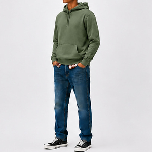 Sweat-shirts à capuche pour hommes en tissu respirant, style pull, nouvelle conception, sur mesure, décontractés, avec poches, vente chaude - Product Image 5