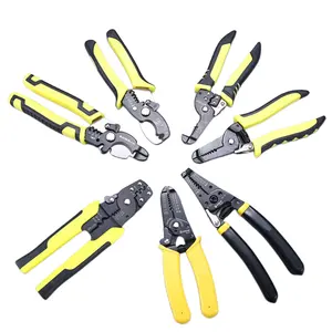 Electrician's Hand Tools Multifunctional Cable Crimping, Cutting, and Stripping Pliers Wire Stripper