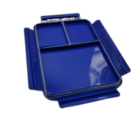 Boîte à lunch pour enfants en plastique, compartimentée, résistante au micro-ondes, anti-fuite, avec couvercle de couleur personnalisable, mini bento de rangement – Vente en gros usine