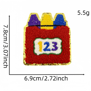 Parches Bordados en Chenilla Termoadhesivos con Temática de Graduación Universitaria y Apertura Escolar para <span class=keywords><strong>Ropa</strong></span> - Product Image 2