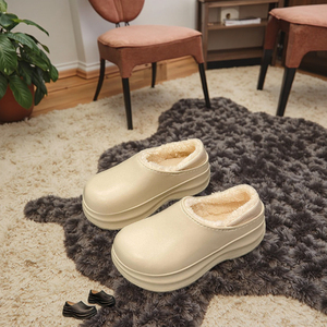 Sabots de <span class=keywords><strong>jardin</strong></span> classiques pour femmes en EVA, doux, en peluche, en coton, fourrés, pour l'hiver, avec fonction antidérapante et imperméable pour l'automne, chaussures - Product Image 2